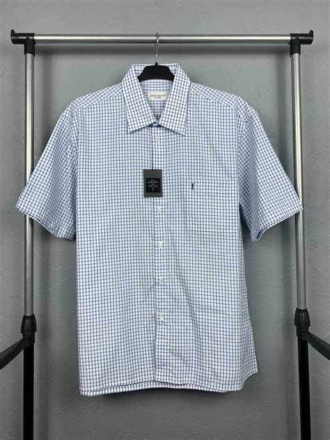 ysl shirt mens free shipping|YSL men's short sleeve shirt.